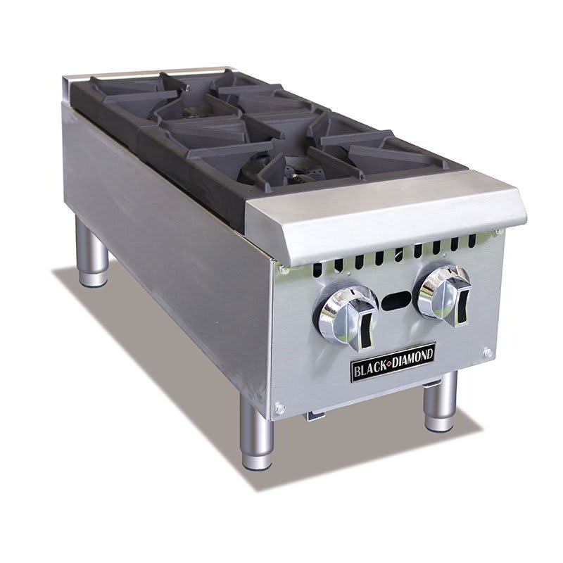 Black Diamond BDCTH12 2 Burner Hot Plate Heavy Duty, 50,000 BTU
