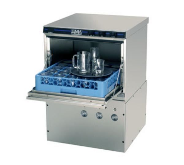 CMA Dishmachines GLX Low Temp Rack Undercounter Glass Washer (30) Racks/hr, 115v Plant