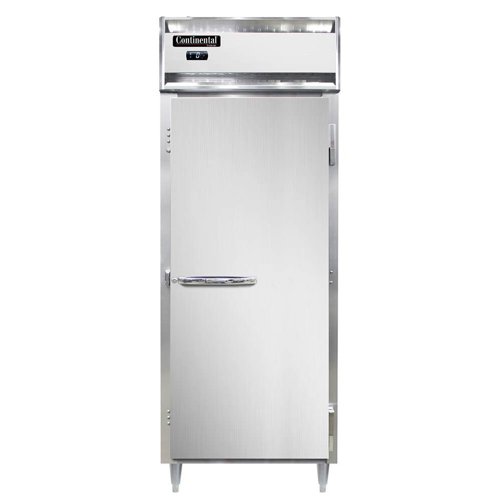 Continental DL1FESS 28" One Section Reach In Freezer, (1) Solid Door