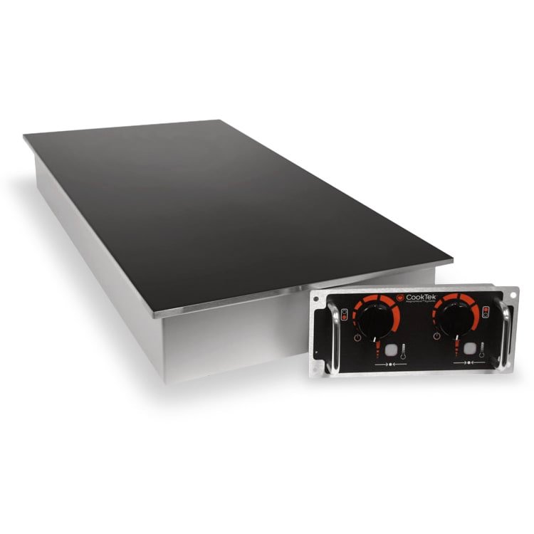 CookTek 604801 DropIn Commercial Induction Cooktop w/ (2) Burners, 200