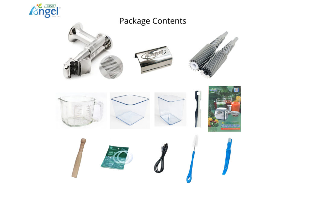 Angel 8500 Surgical Grade Stainless Steel Juicer (Super Angel Premium Deluxe) Plant Based Pros