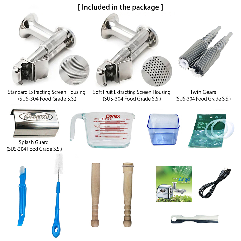 Super Angel Deluxe Stainless Steel Juicer Plant Based Pros