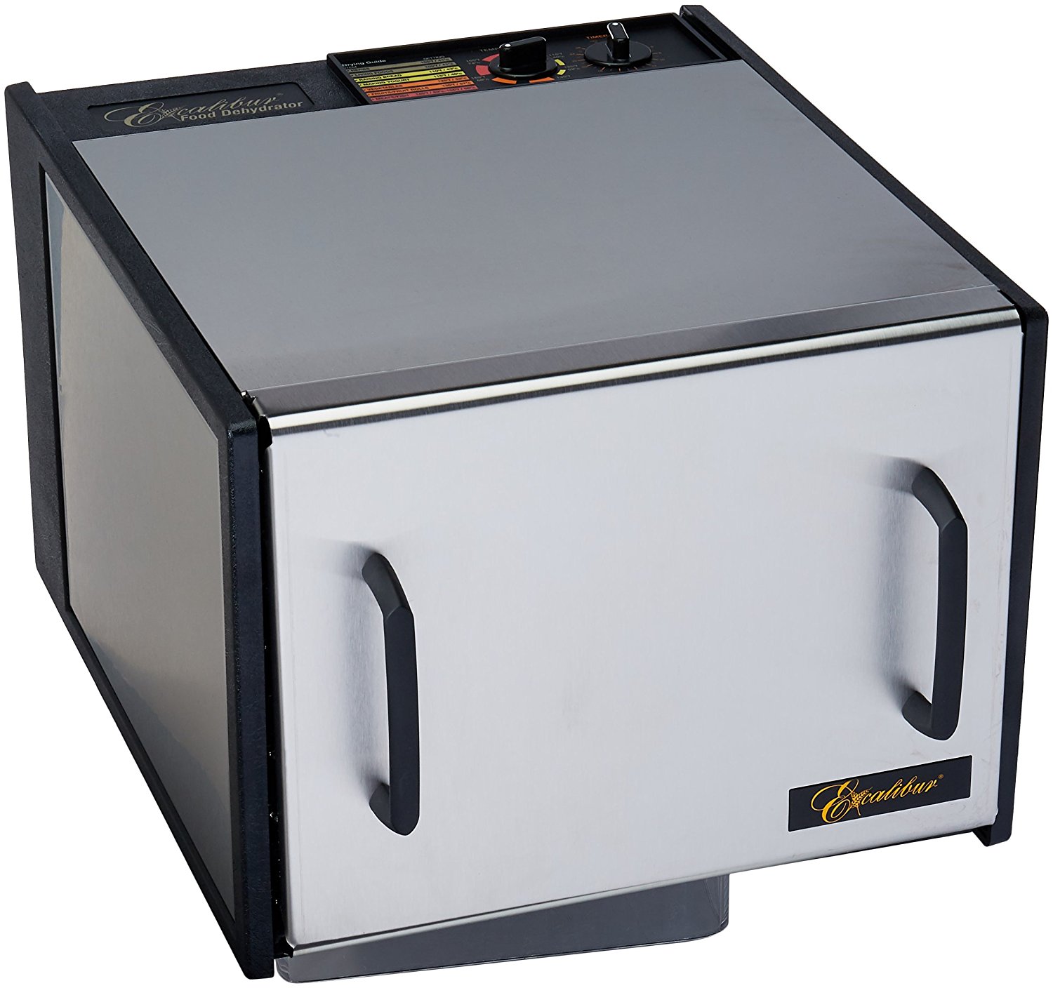 Excalibur 9-Tray Stainless Steel Dehydrator w/Stainless Steel Trays and Door Model D900SHD