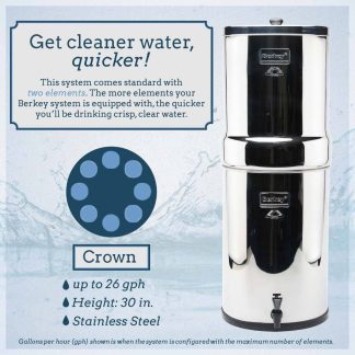 Crown Berkey Water System w/ Black Berkey Filters