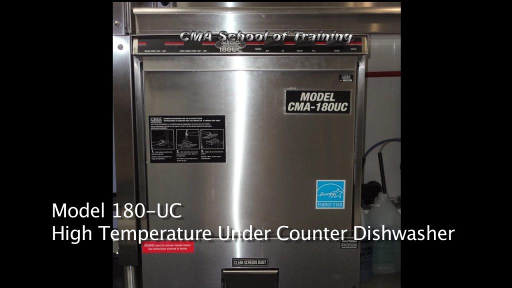 CMA Dishmachines 180UC High Temperature Undercounter Dishwasher with Booster Heater Plant