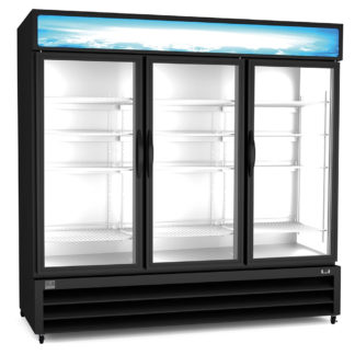 Kelvinator Commercial KCHGM72R Reach-in Refrigerated Merchandiser Three-section