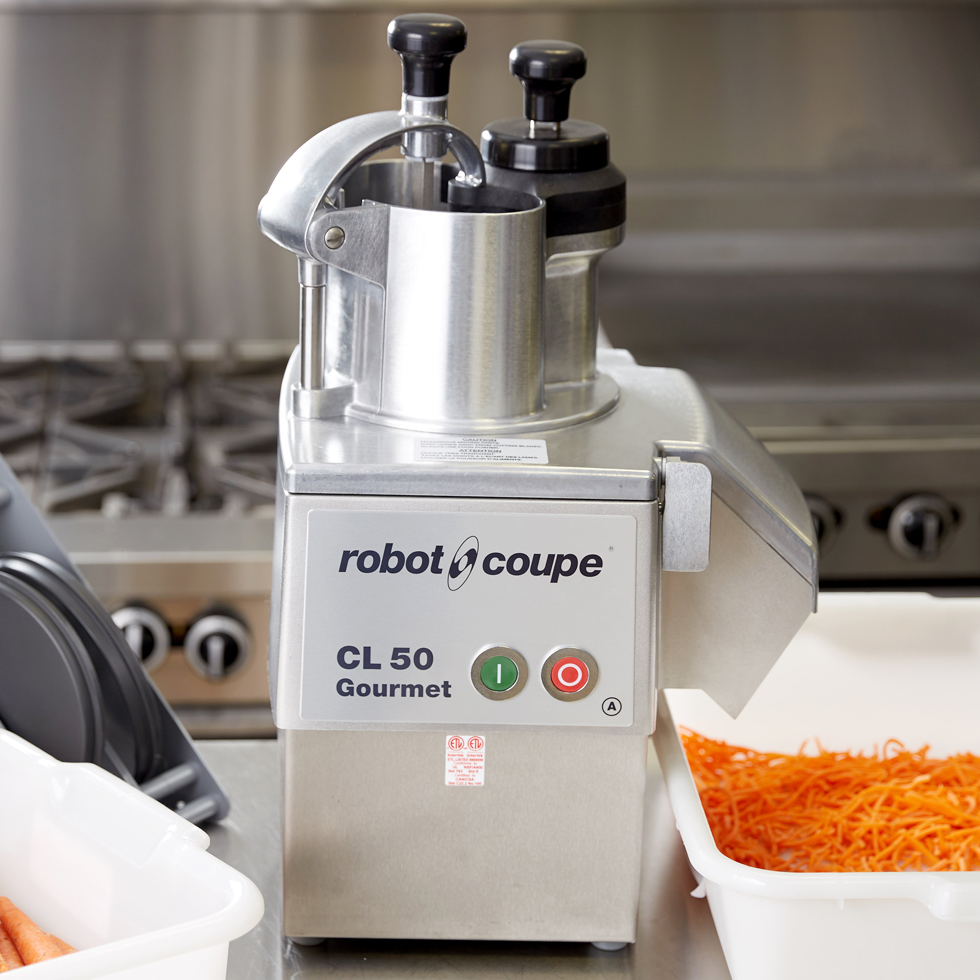 Robot Coupe CL50GOURMET NODISC Gourmet Continuous Feed Food - Pros