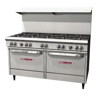 Southbend S60DD 60"Gas Range with 10 Burners 2 Standard Ovens