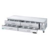 Kool-It KCB-96-4M 96" 4 Drawer Side Mount Chef Base Refrigerator - Image 2