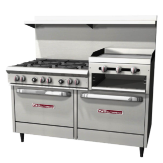 Southbend S60DD-2RR 60"Gas Range with 6 Burner 24" Griddle/Broiler and 2 Standard Ovens