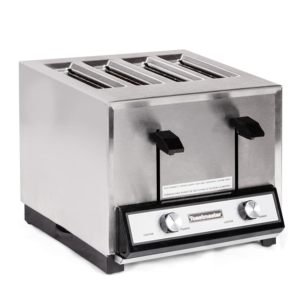 Toastmaster HT424 4 Slice Commercial Combination Bread and Bagel Pop-Up  Toaster - 208/240V, 1700/2200W