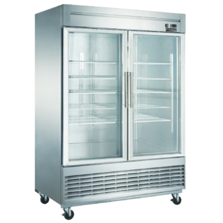 Dukers D55R-GS2 Bottom Mount 2-Glass Door Commercial Refrigerator