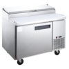Dukers DPP44 Commercial Single Door Pizza Prep Table Refrigerator