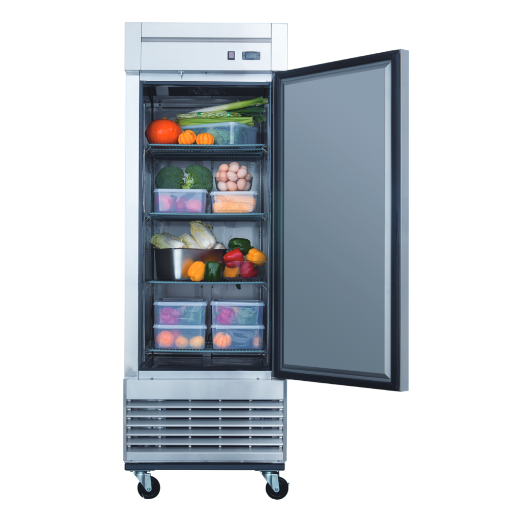 Dukers D28R Bottom Mount Single Door Commercial Refrigerator in