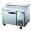 Dukers DPP44 Commercial Single Door Pizza Prep Table Refrigerator - Image 3