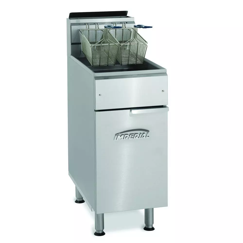 Imperial IFS50 Gas Fryer (1) 50 lb Vat, Floor Model Plant Based Pros