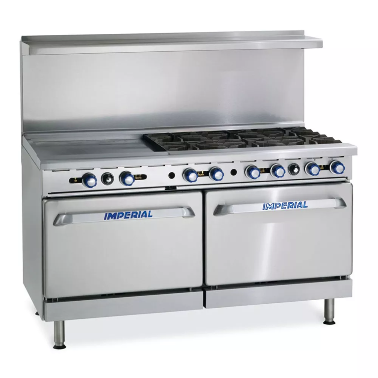 Imperial IR6G24 60" 6 Burner Gas Range w/ Griddle & (2) Standard