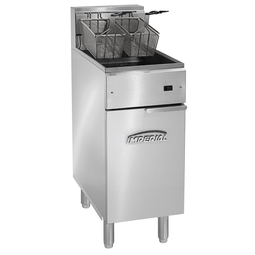 Imperial IFS-40-E Electric Fryer - (1) 40 lb Vat, Floor Model