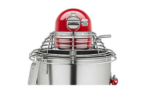 Red KitchenAid 8 qt. Commercial Mixer & Bowl Guard KSMC895ER