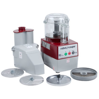 Robot Coupe R2CLRDice Combination Continuous Feed Food Processor / Dicer with 3 Qt. Clear Bowl