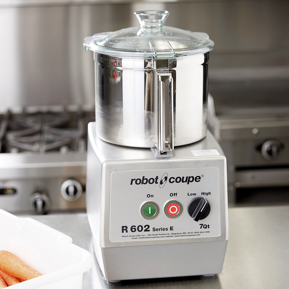 Robot Coupe R 602 B Two Speed Food Processor with 7 qt. Stainless Steel Bowl