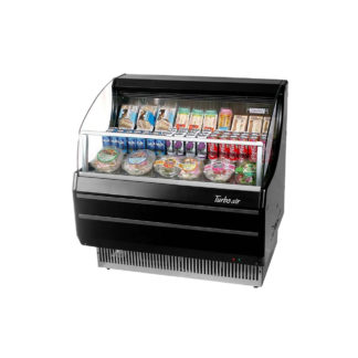 Turbo Air TOM-40SB-SP-N Stainless Steel Refrigerated Horizontal Open Merchandiser