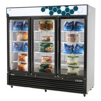 Migali C-72FM 72 cu/ft Glass Door Merchandiser Freezer
