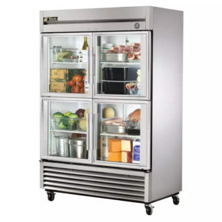 True T-49G-4-HC~FGD01 54 1/8" Two Section Reach In Refrigerator