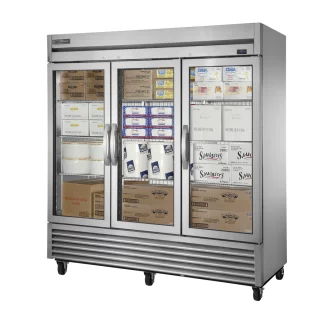True TS-72FG-HC~FGD01 78 1/8" Three Section Reach-In Freezer