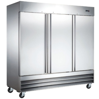 Coldline CFD-3RR 81" Solid Door Commercial Reach-In Refrigerator - Stainless Steel