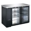 Coldline UBB-24-48G 48" Swing Glass Door Back Bar Cooler, Black