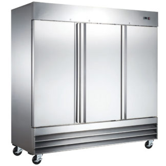 Coldline CFD-3FF 81″ Solid Door Commercial Reach-In Freezer – Stainless Steel