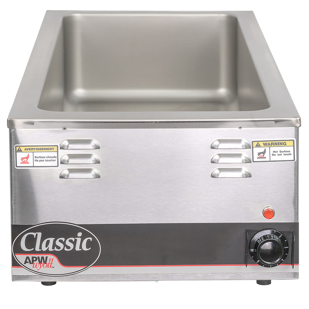 APW Wyott W-43V Countertop Food Warmer, Infinite Temperature Control, Wet  and Dry Operation, 28 1/2 Quart