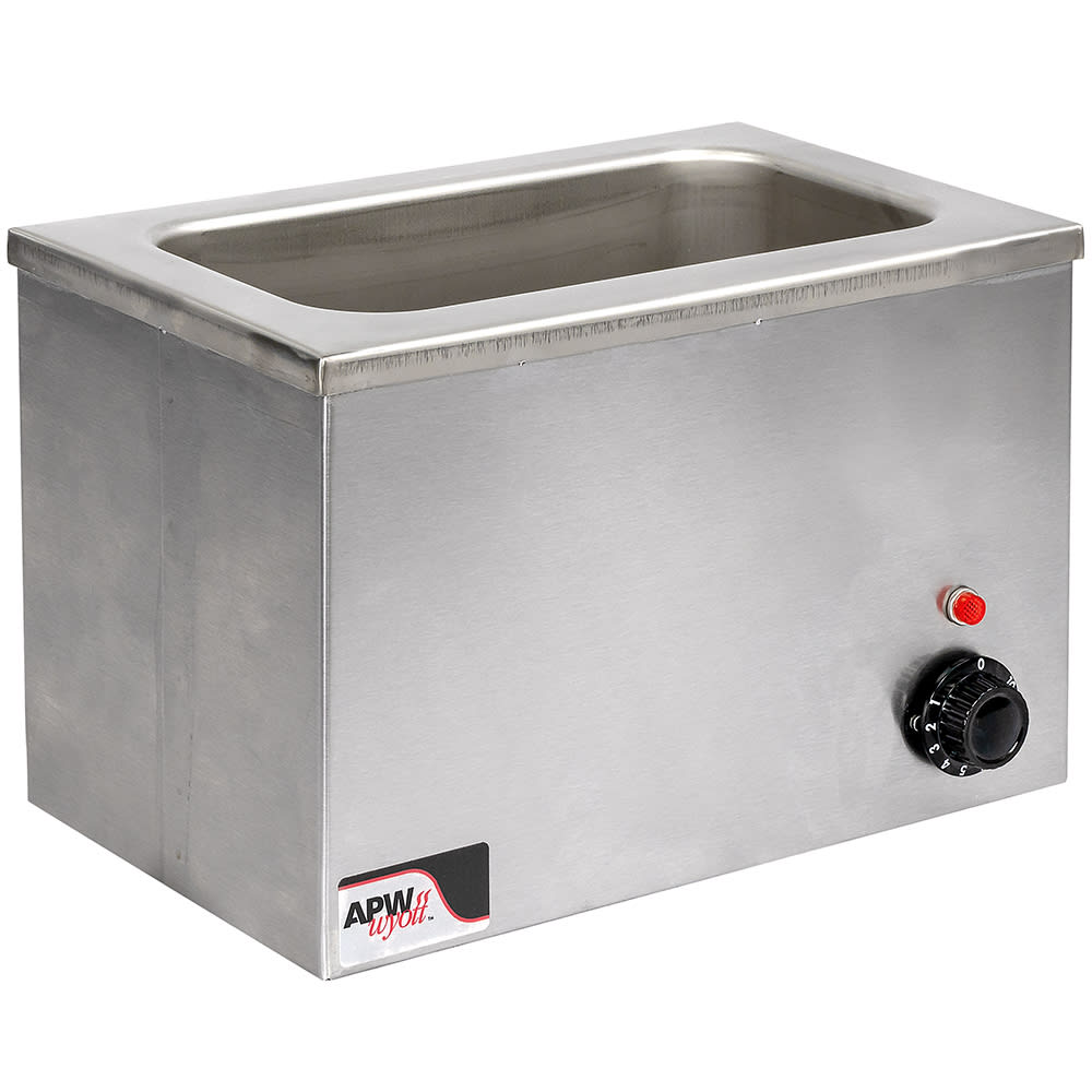 APW W-9 Countertop Food Warmer - Wet or Dry w/ (1) 1/3 Pan Wells, 120V