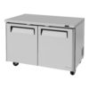 Turbo Air MUF-48-N 48 1/4" W Undercounter Freezer w/ (2) Section & (2) Door, 115v