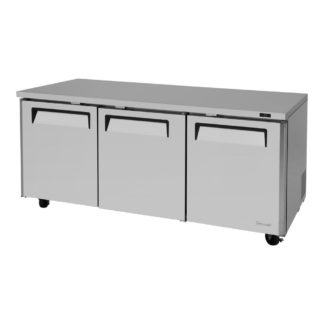 Turbo Air MUR-72-N 72 5/8" W Undercounter Refrigerator w/ (3) Section & (3) Door, 115v