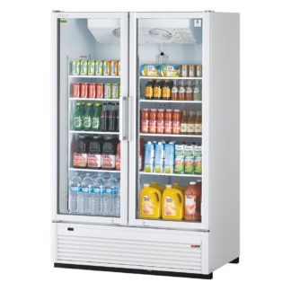 Turbo Air TGM-47SD-N 51" Two Section Glass Door Merchandiser, (2) Left/Right Hinge Doors, 115v