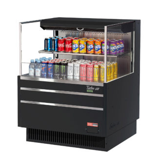 Turbo Air TOM-36L-UF-B-2S-N 34 3/4" Horizontal Open Air Cooler w/ (2) Levels, 115v