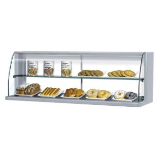 Turbo Air TOMD-75HS 75 5/8" High Top Dry Display Case for TOM-75S/L, Stainless Steel
