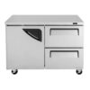 Turbo Air TUF-48SD-D2-N 48 1/4" W Undercounter Freezer w/ (2) Sections, (1) Door & (2) Drawers, 115v - Image 2