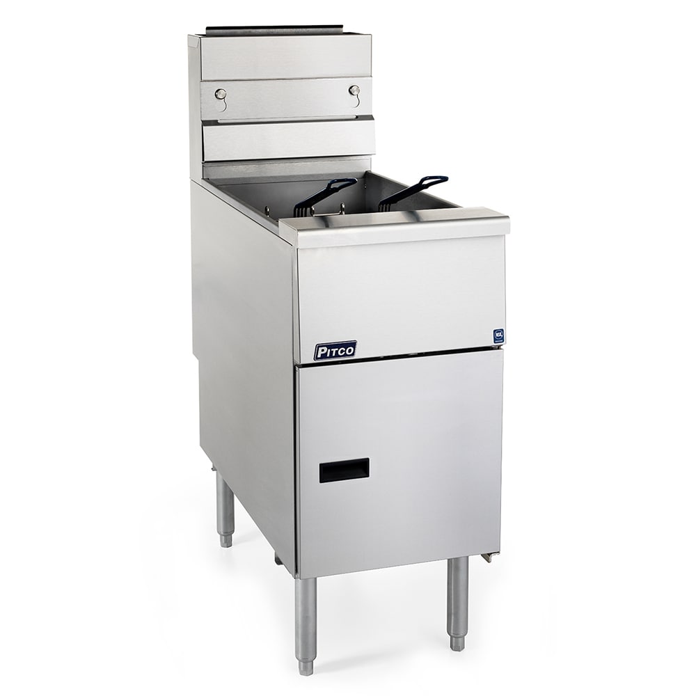 Pitco SG14RS Gas Fryer - (1) 50 lb Vat, Floor Model