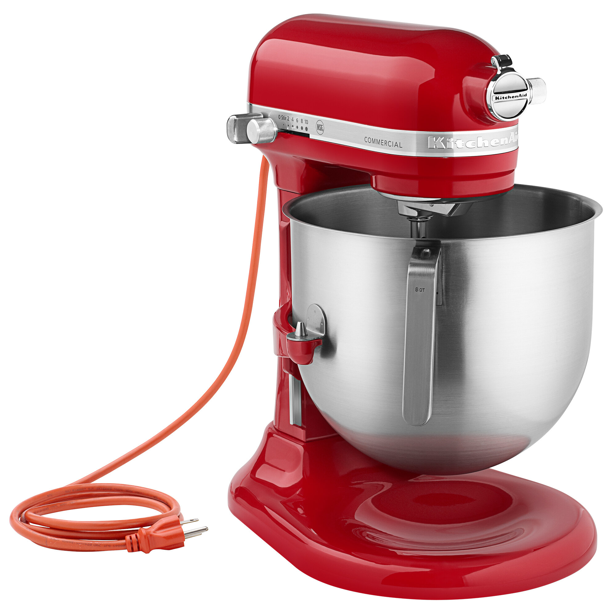 KitchenAid Commercial Series 8-qt Bowl Lift Stand Mixer Empire Red (KSM8990ER)