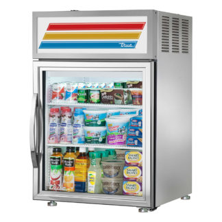 True GDM-05-S-HC~TSL01 24" Countertop Display Refrigerator w/ Front Access - Swing Door, Stainless, 115v