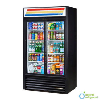 True GDM-37-HC-LD 44" Two Section Glass Door Merchandiser, (2) Sliding Doors, 115v