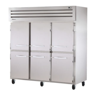 True STA3F-6HS 78" Three Section Reach-In Freezer, (6) Solid Door, 208 230v/1ph