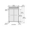 True STG2F-2S-HC 53" Spec Series® Two Section Reach-In Freezer, (2) Solid Doors, 115v - Image 2