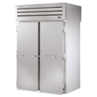 True STR2RRT-2S-2S 68" Two Section Roll Thru Refrigerator, (2) Left/Right Hinge Solid Doors, 115v