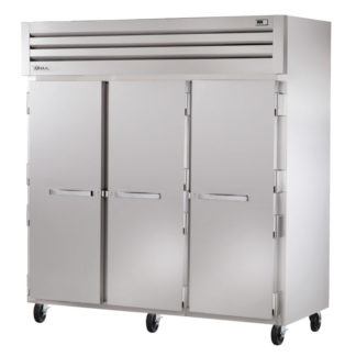True STR3F-3S 78" Three Section Reach-In Freezer, (3) Solid Door, 208 230v/1ph