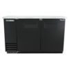 True TBB-2-HC 58 7/8" Bar Refrigerator - 2 Swinging Solid Doors, Black, 115v - Image 2