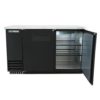 True TBB-2-HC 58 7/8" Bar Refrigerator - 2 Swinging Solid Doors, Black, 115v - Image 9